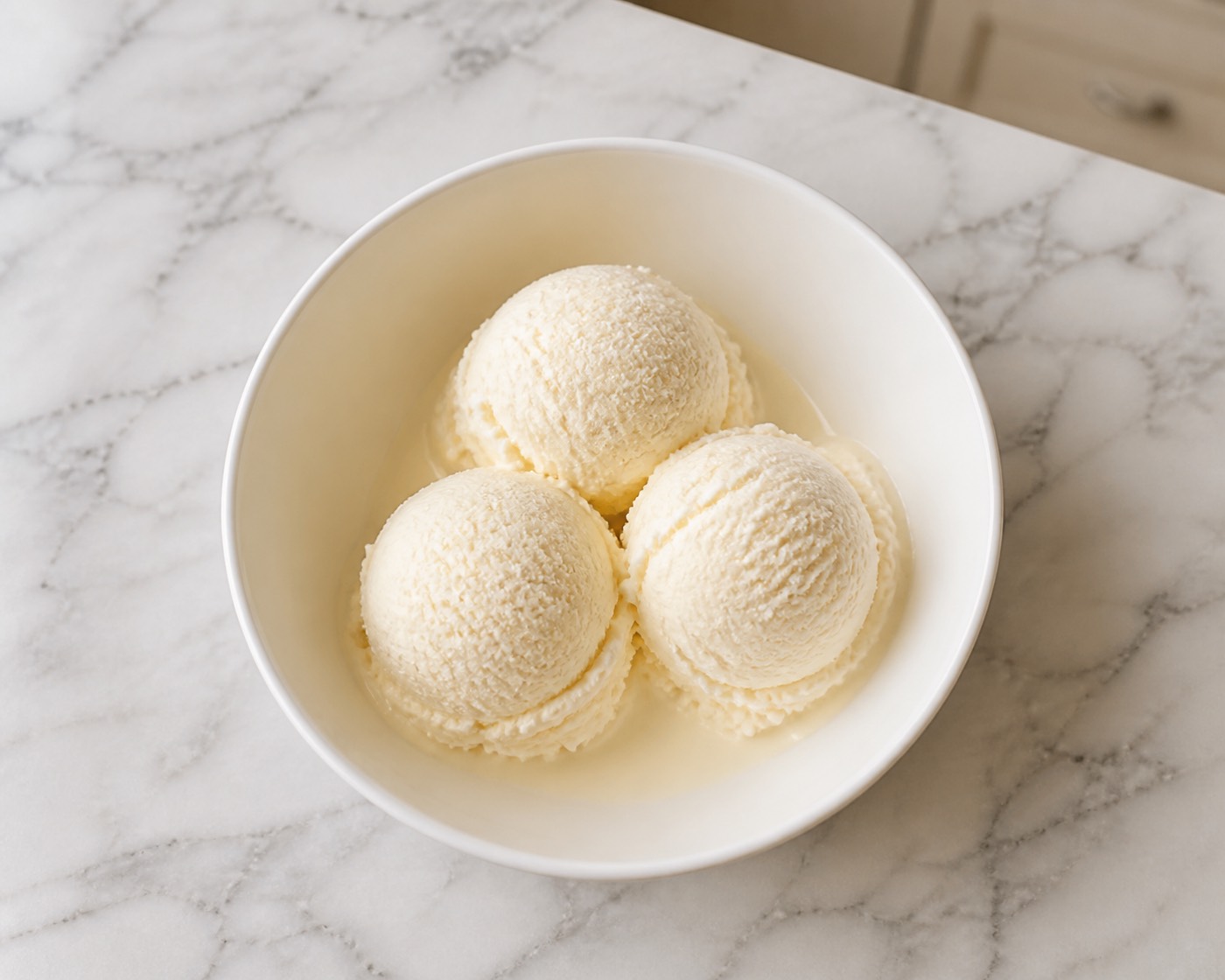 The Vanilla Baseline, photographed on white marble in the A More Perfect Supper kitchen